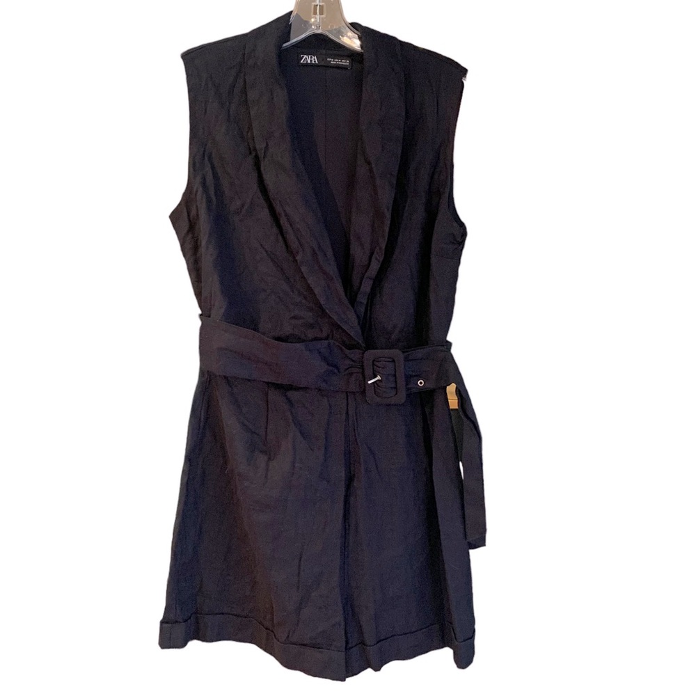 ZARA Linen Shorts Jumpsuit/Romper
